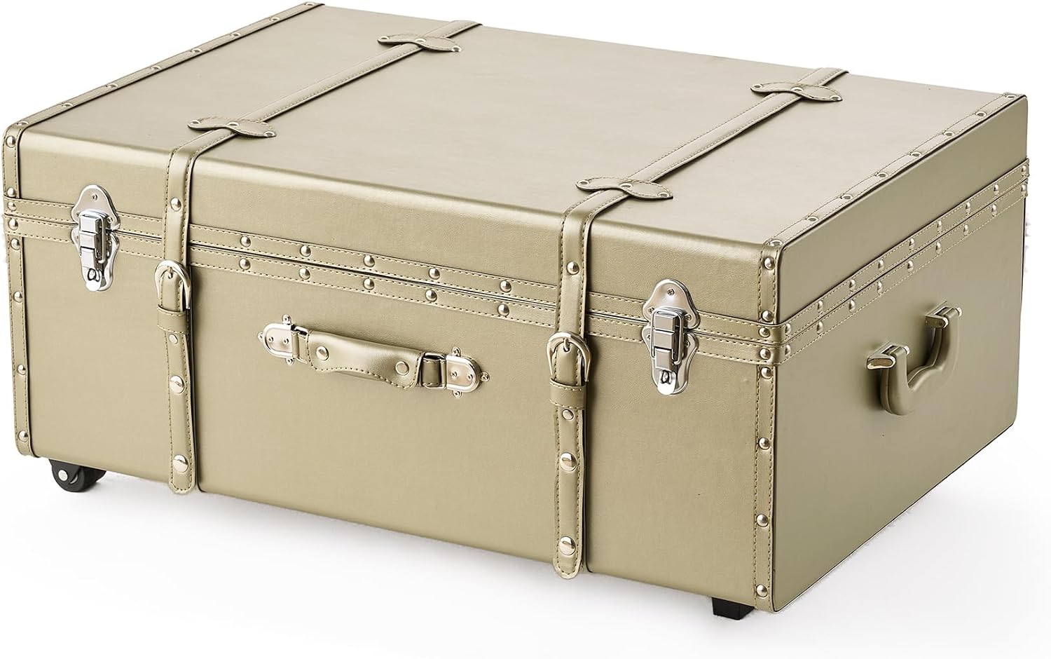 DormCo Texture® Brand Trunk - Glitter Gold 29"L x 20"W x 14"H