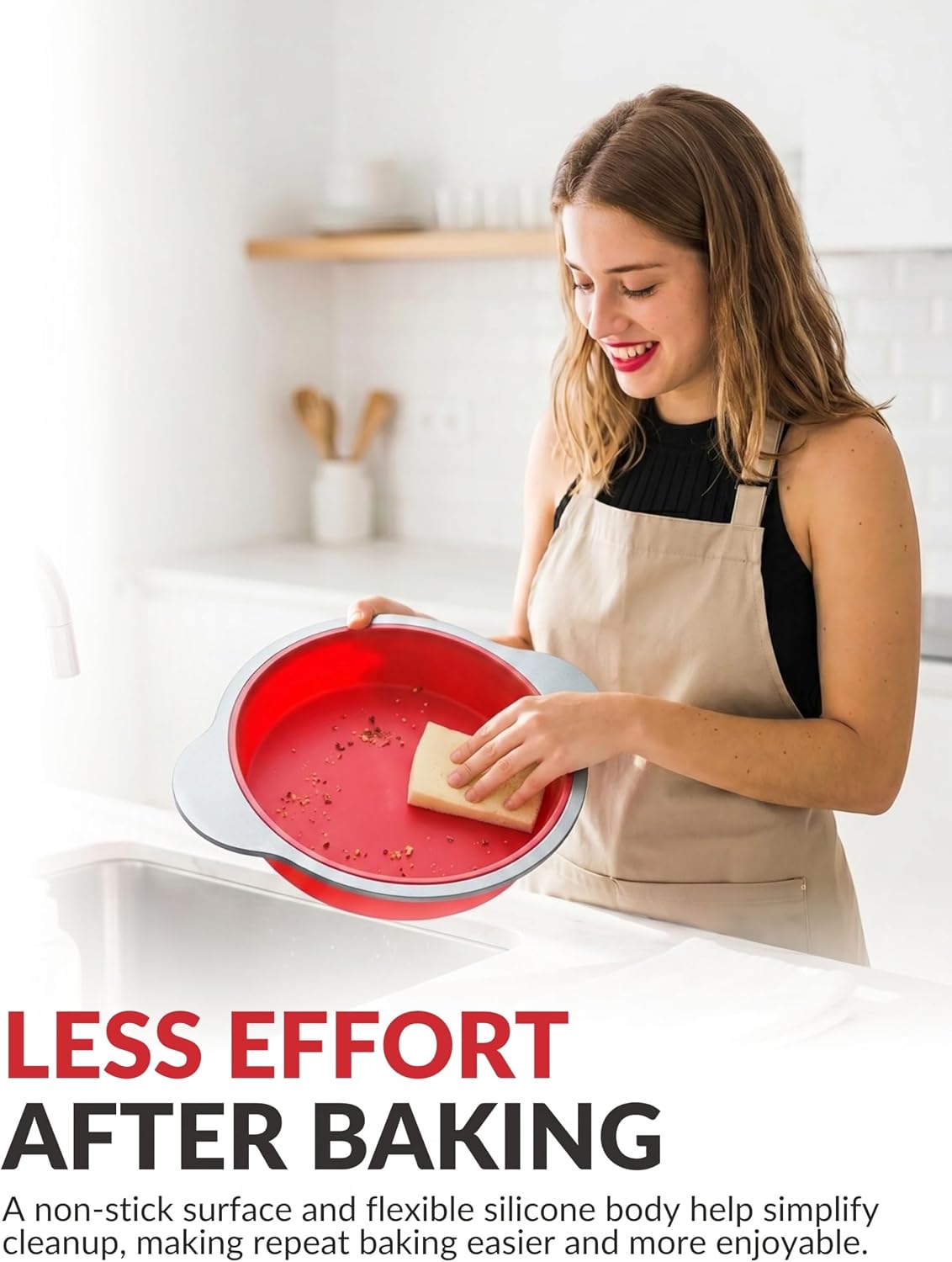 Premium Non-Stick Silicone Bread Loaf Pan, 9x5 Inches – Heavy-Duty Steel Frame, Non-Toxic, BPA & PFOA Free – Perfect for Pound Cakes, Breads, & More.