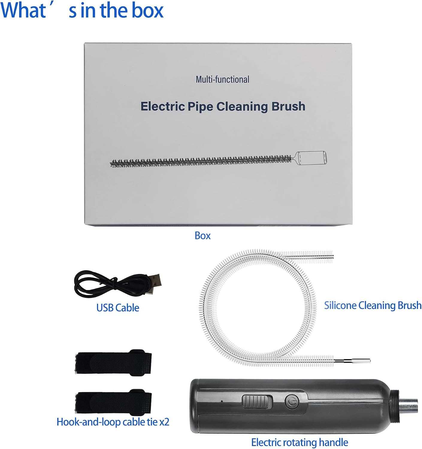 CPAP Cleaning Kit, Electric CPAP Cleaner for Hose and Mask, Silicone Brush Cleaner, Compatible with 22mm and 15mm Hose