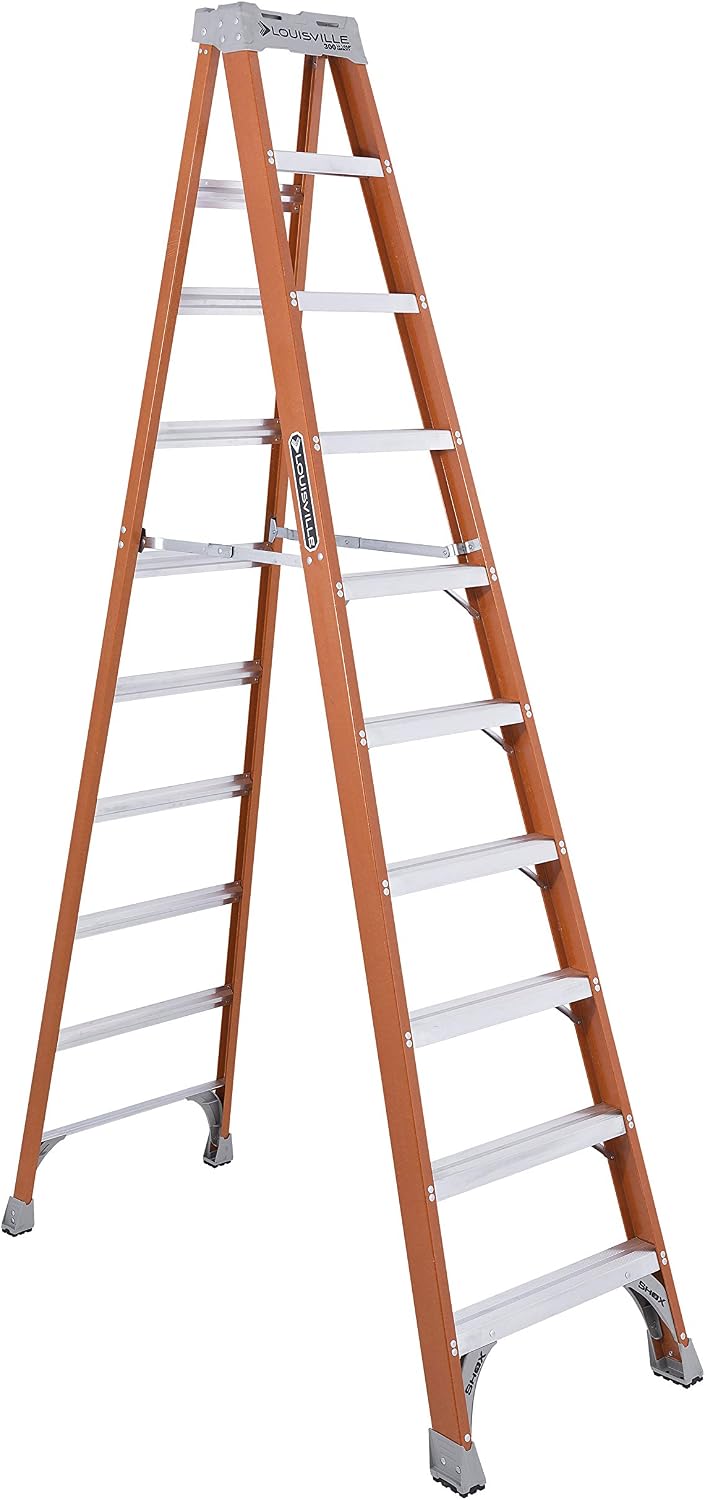 Louisville Ladder 2-Foot Fiberglass Step Stool Industrial, 300-Pound Load Capacity, Type IA, FS1502