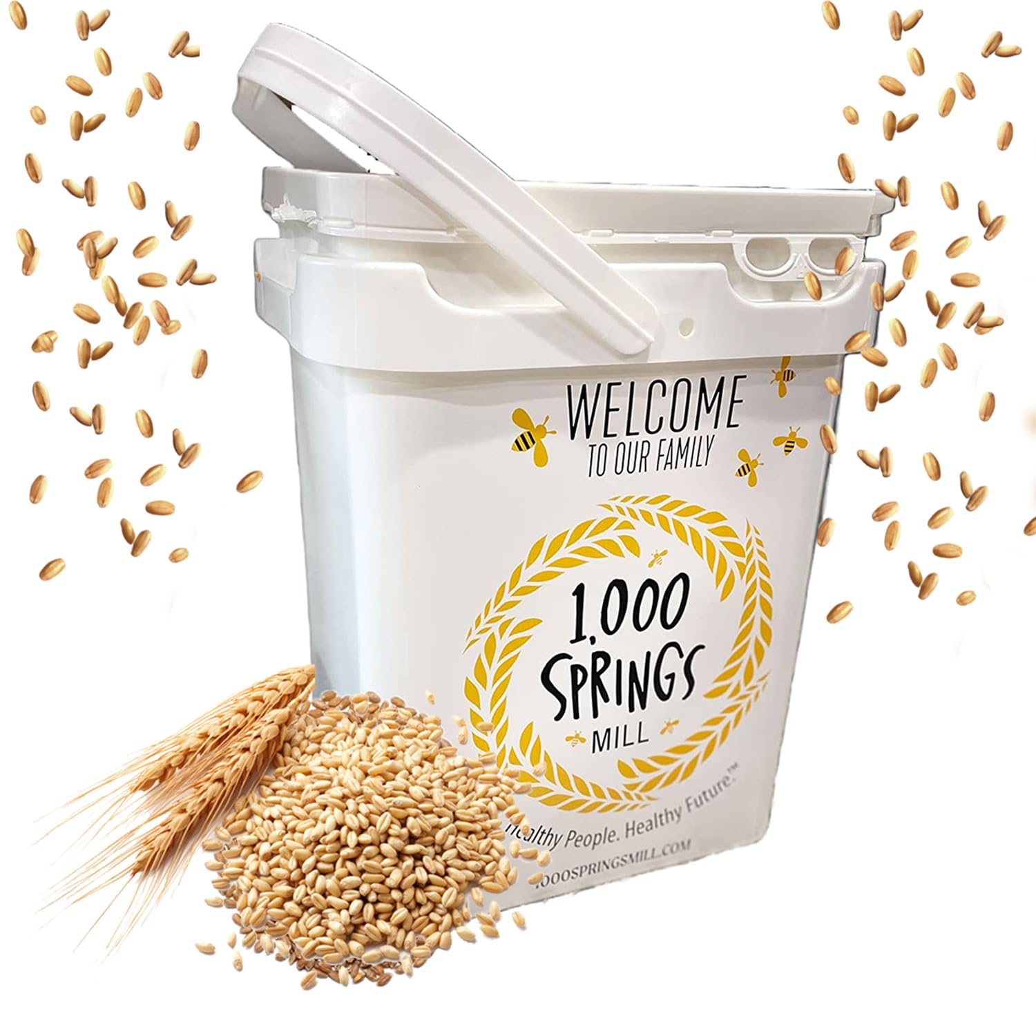 1000 SPRINGS MILL - Organic Hard Red Spring Wheat Berries - Used for Organic Flours, Cereals, Salads
