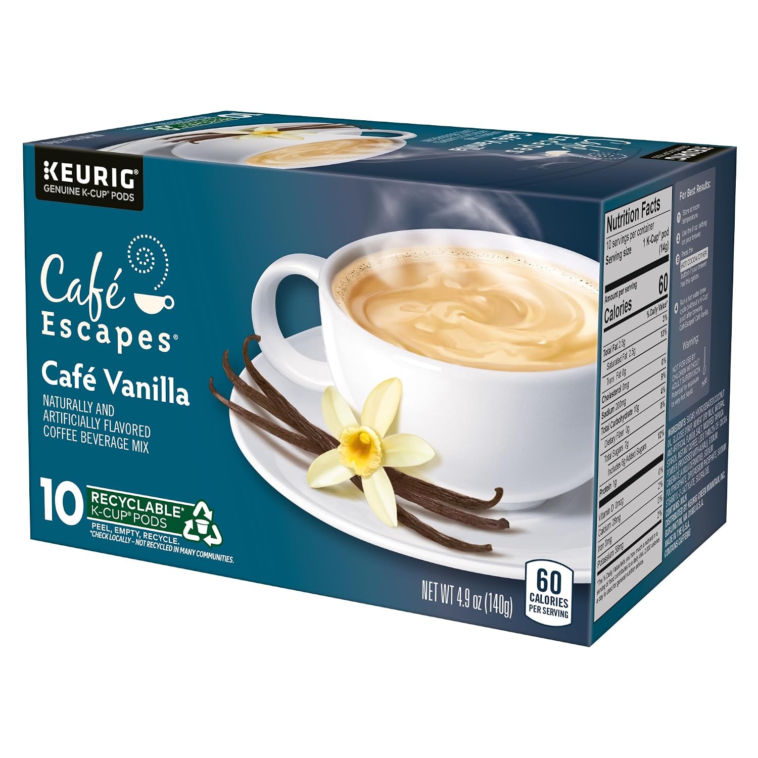 Cafe Escapes Milk Chocolate Hot Cocoa Keurig Single-Serve K-Cup Pods, 96 Count