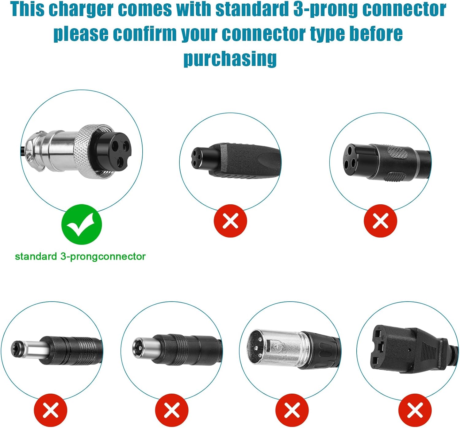24V 2A Electric Bike Scooter Battery Fast Charger for Razor CC2420 E100 E125 E150 E175 E200 E225S E300 E325S E500 MX350 MX400 PR200 Pocket Mod Rocket