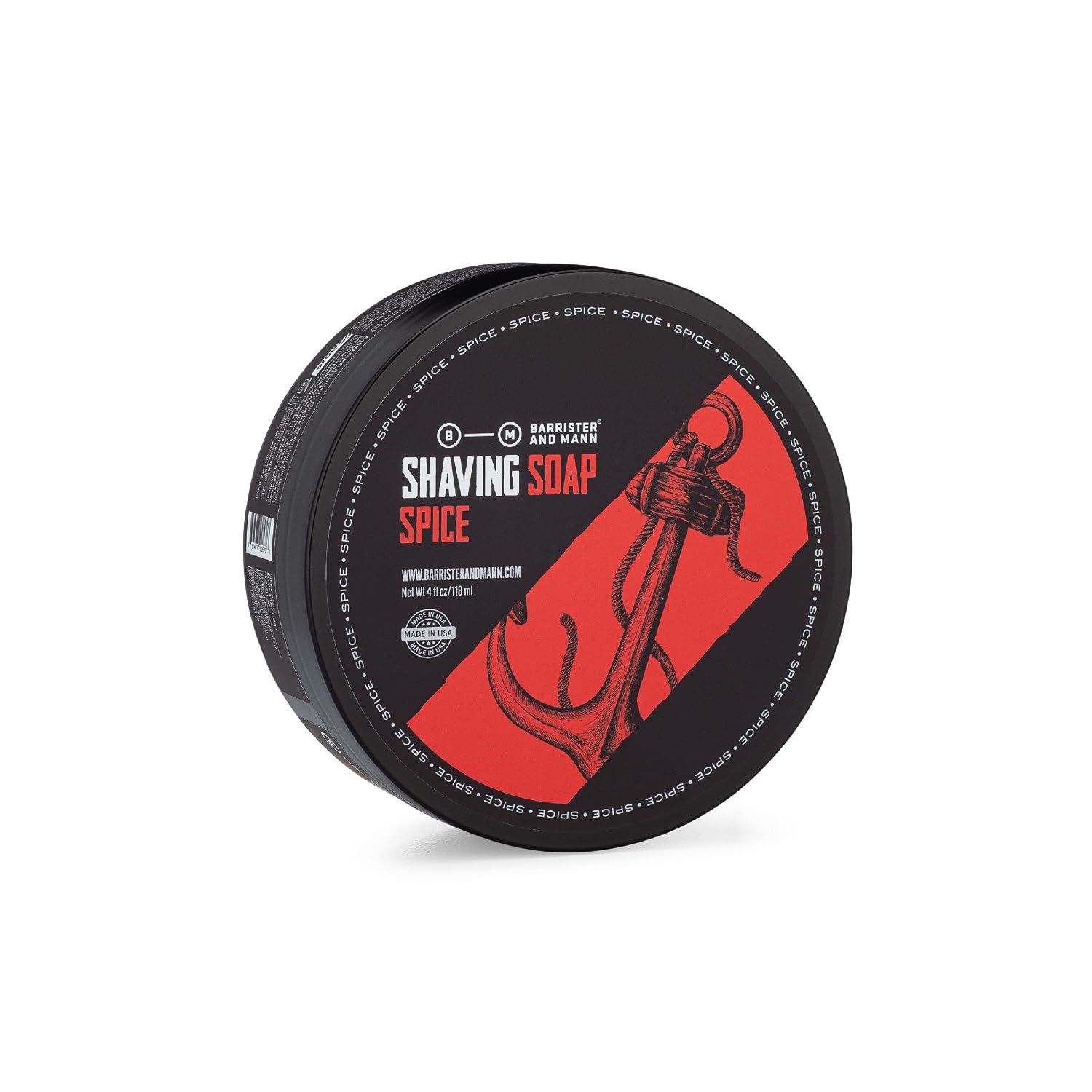 Barrister and Mann Shaving Soap | Luxury Dense, Rich & Creamy Lather Tallow Wet Shave Puck Notes of American Clary Sage, Bergamot, Lavender, Patchouli | Grooming Routine for Men 4 Oz (Cheshire)