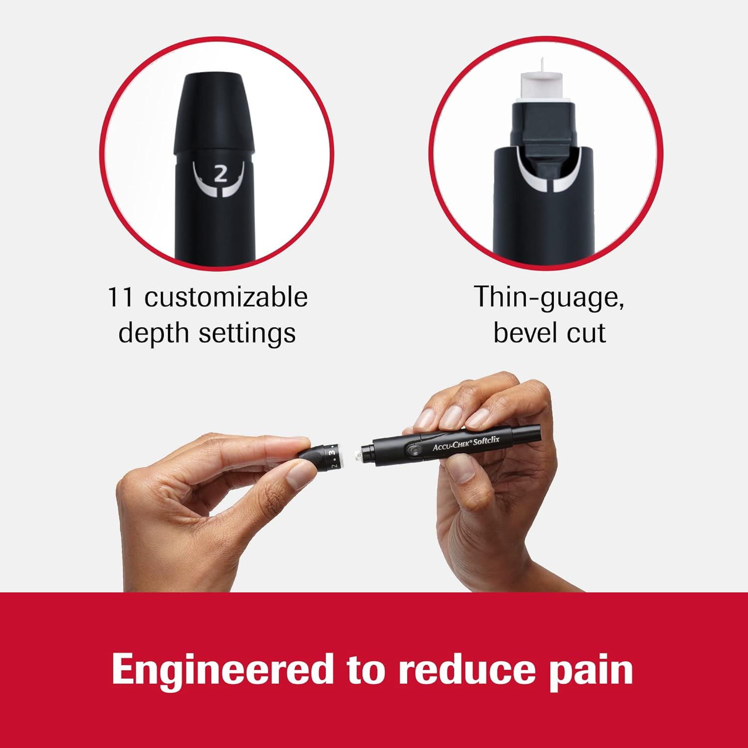 Accu-Chek Softclix Diabetes Lancing Device and 110 Softclix Lancets