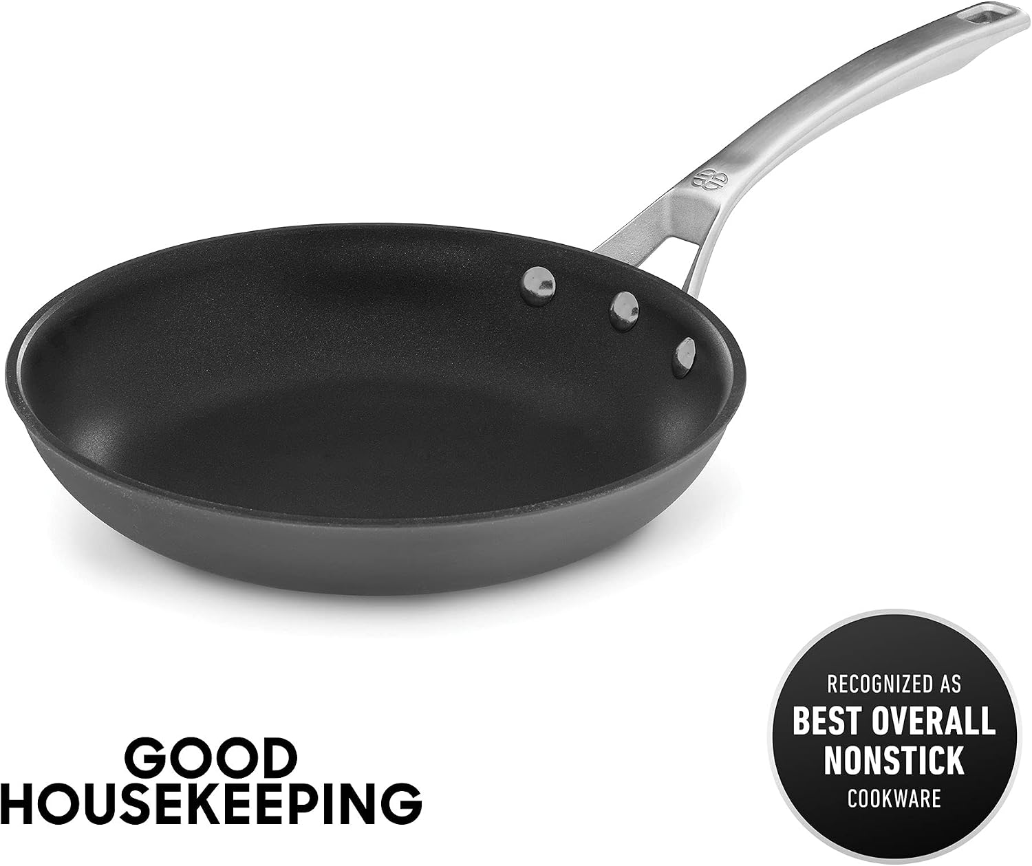 Calphalon Signature Hard-Anodized Nonstick Wok, 12", Flat-Bottom, Oven-Safe, PFOA-Free, Black