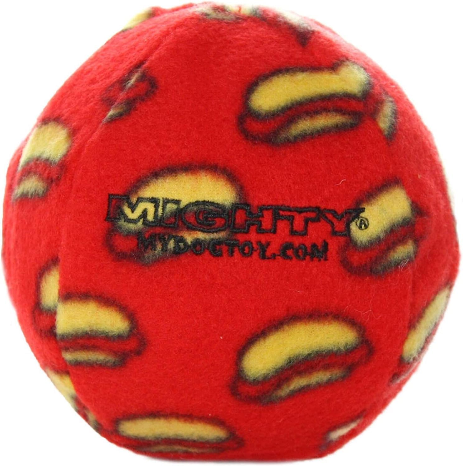 MIGHTY Tuffy 2 Pack Medium Ball Dog Toy: Ultra Durable Plush Toy with Multiple Layers & Reinforced Seams, Washable and Floats, Vinyl Ball & Fleece