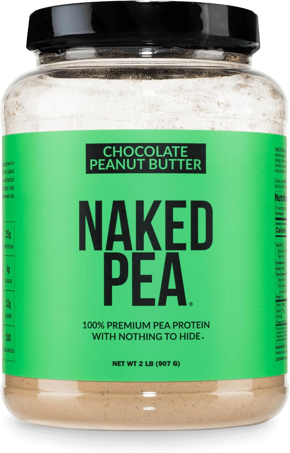 NAKED Pea - 5LB 100% Pea Protein Powder from North American Farms - Unflavored Vegan Pea Protein Isolate - NSF Certified, Plant Protein Powder, Easy to Digest - 76 Servings