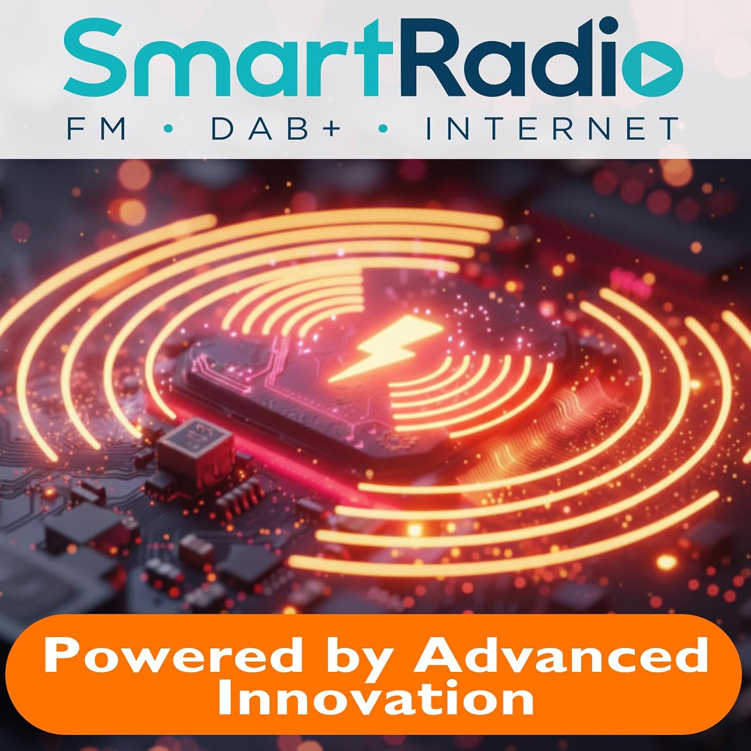 SR10 WiFi Radio, Bluetooth, FM & Internet, Walnut | 60 presets, dual alarms, colour display, OKTIV App control, podcast player, mains or AA battery, headphone jack, compact