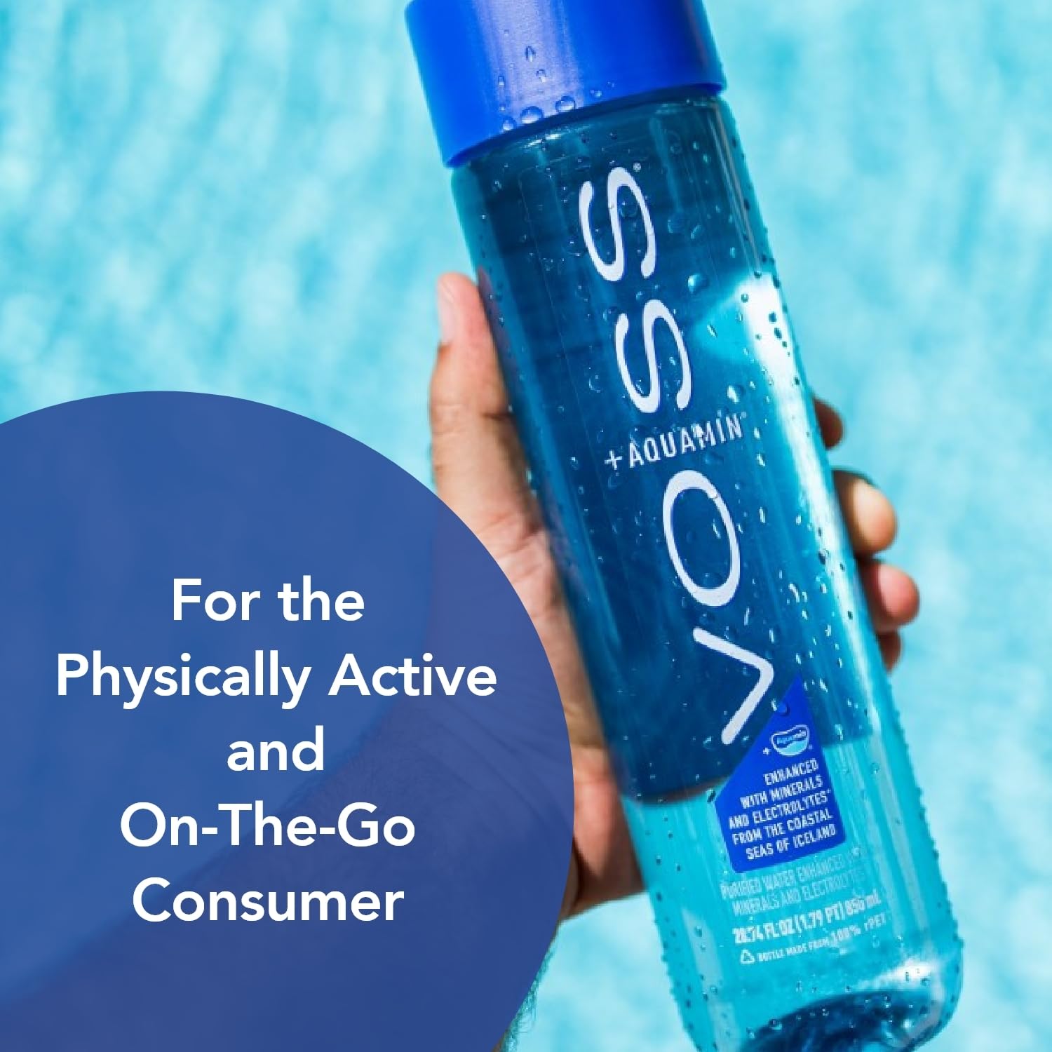 VOSS+ Aquamin Enhanced Water - 12 Pack Bottles, 850ml - Purified Hydrating