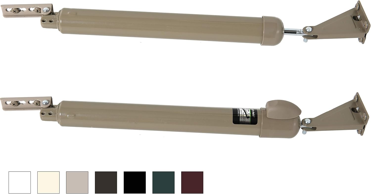 GREENSTAR Touch 'n Hold Smooth - Dual Door Closer System - Heavy Duty - for (Medium and Heavy Weight) Storm, Screen, & Security Doors - New Doors or Replacement for Previous Units (White)