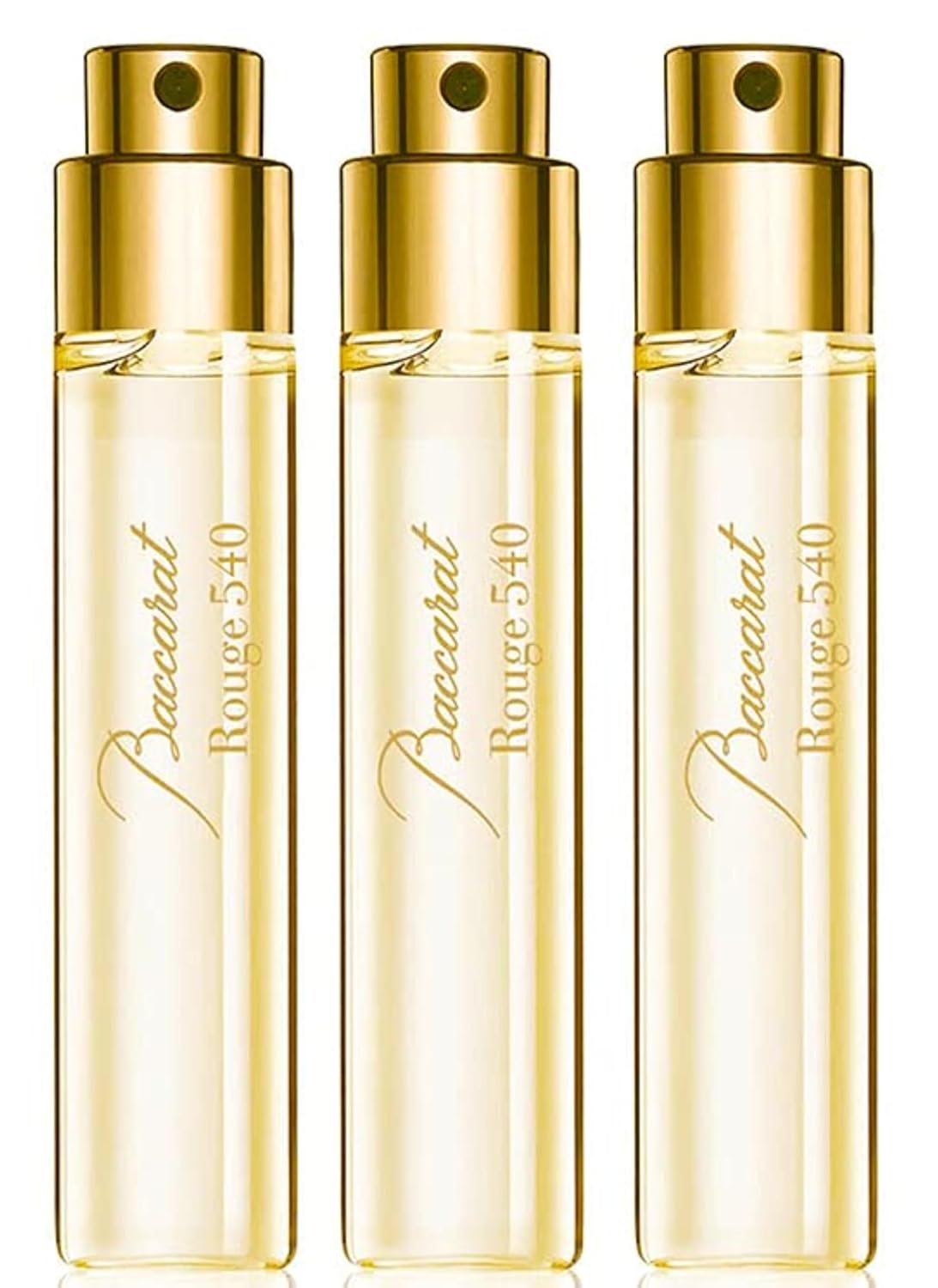 Maison Francis Kurkdjian Baccarat Rouge 540 Travel Set Eau de Parfum Plus Gold Globe Trotter Case, 6 Count