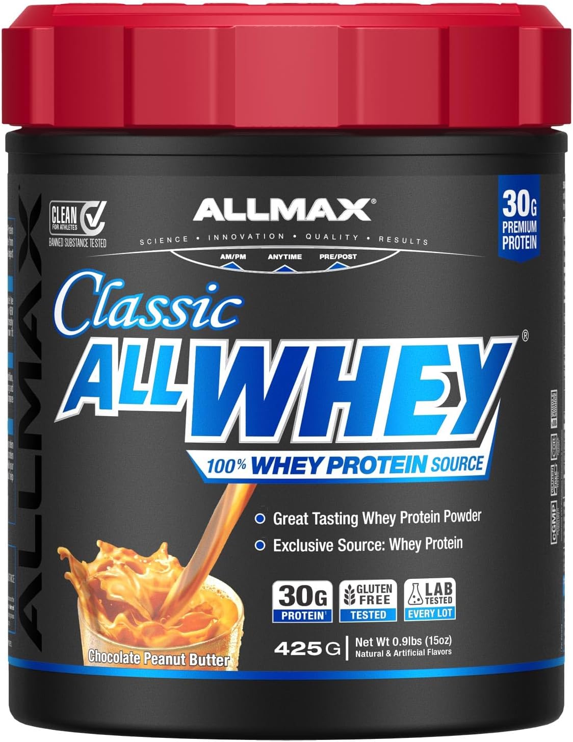 ALLMAX AllWhey Classic Whey Protein Powder, Chocolate, 5 lb