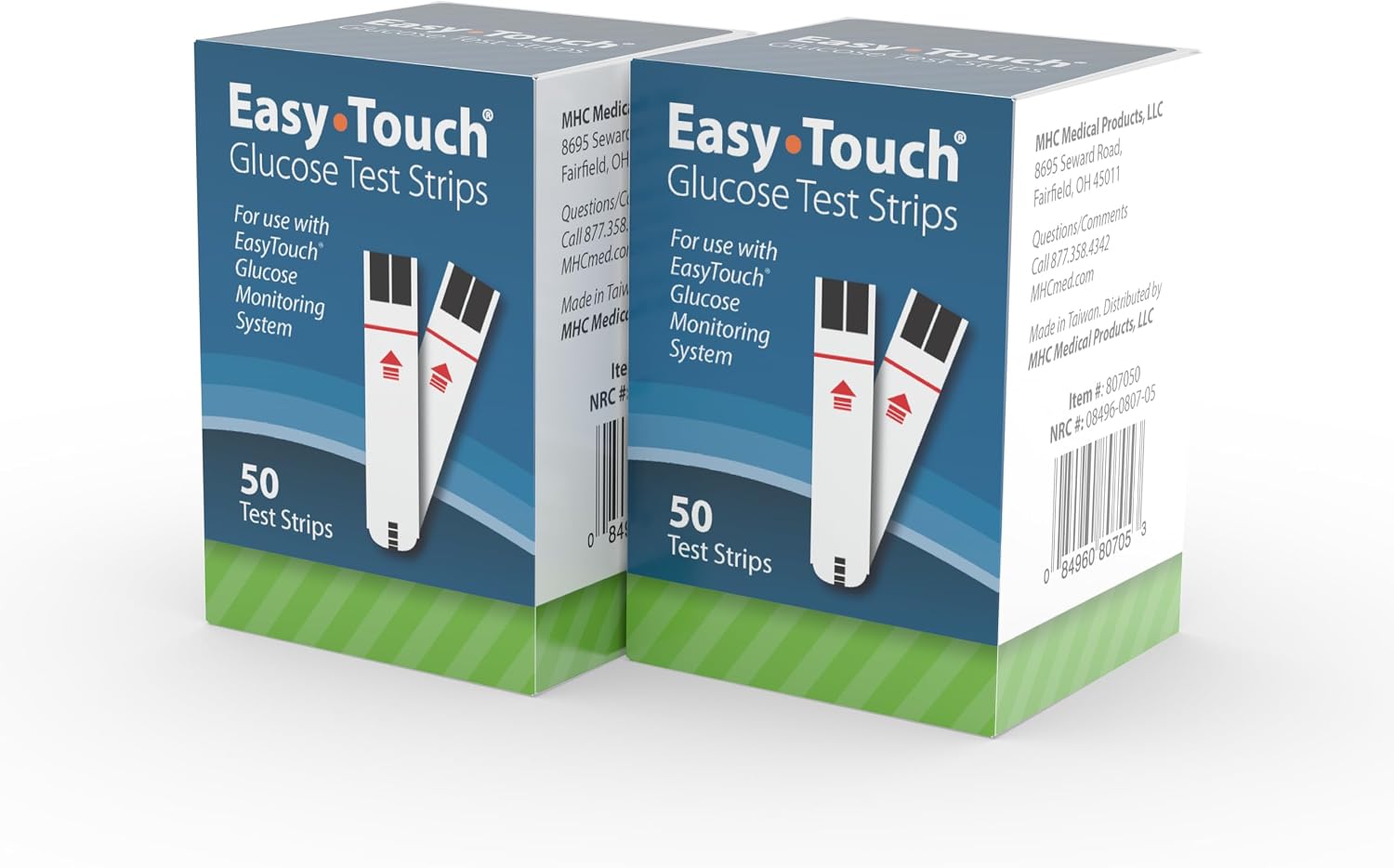 Easy Touch Glucose Test Strips (50ct) | Compatible with EasyTouch Glucose Monitoring System