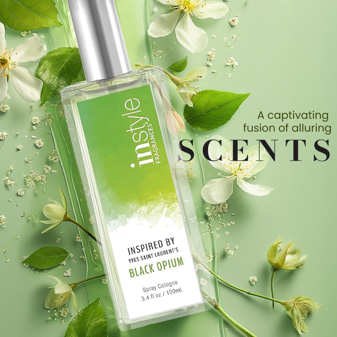 Instyle Fragrances | Inspired by Ralph Lauren's Romance | Women’s Eau de Toilette | Vegan, Paraben Free, Phthalate Free | Never Tested on Animals | 3.4 Fluid Ounces