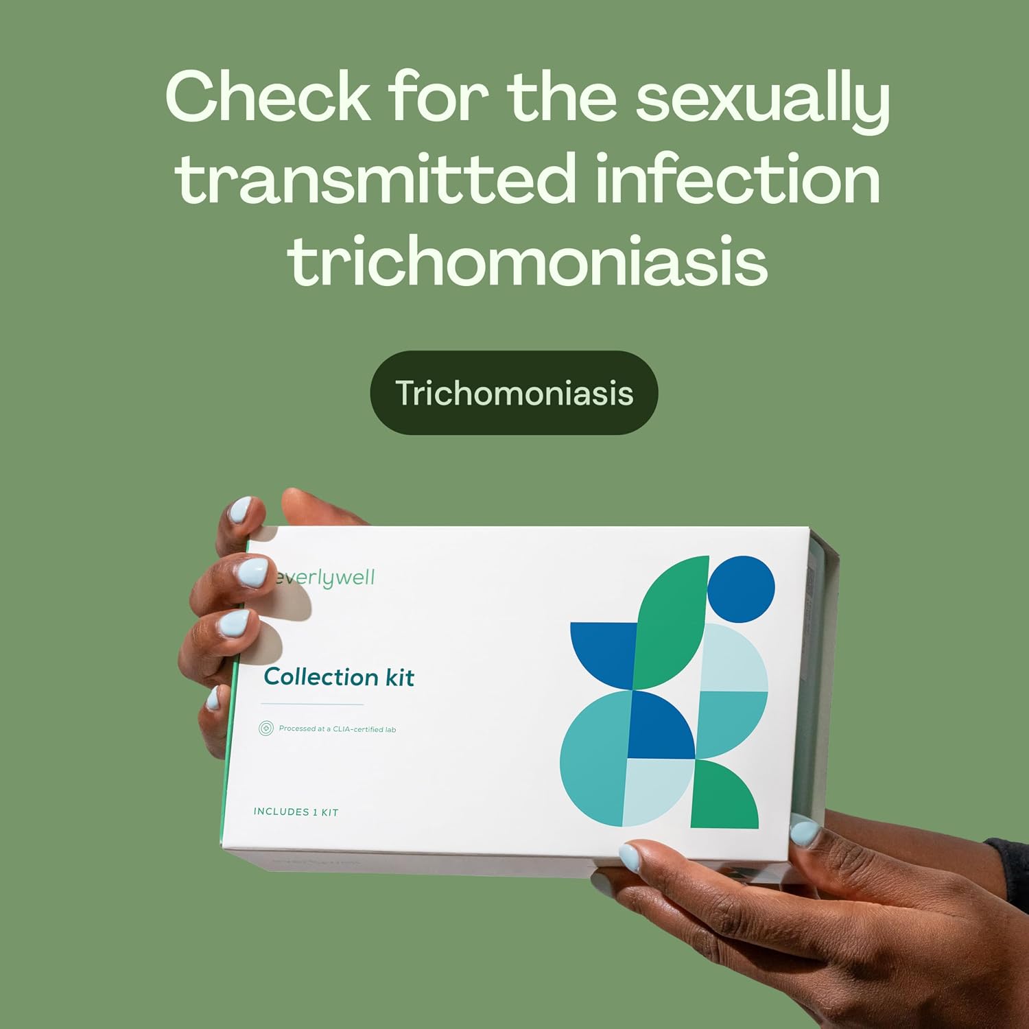 Everlywell At-Home Trichomoniasis Collection Kit for Women and Men, Discreet STI Kit, Accurate CLIA-Certified Lab Results Within Days