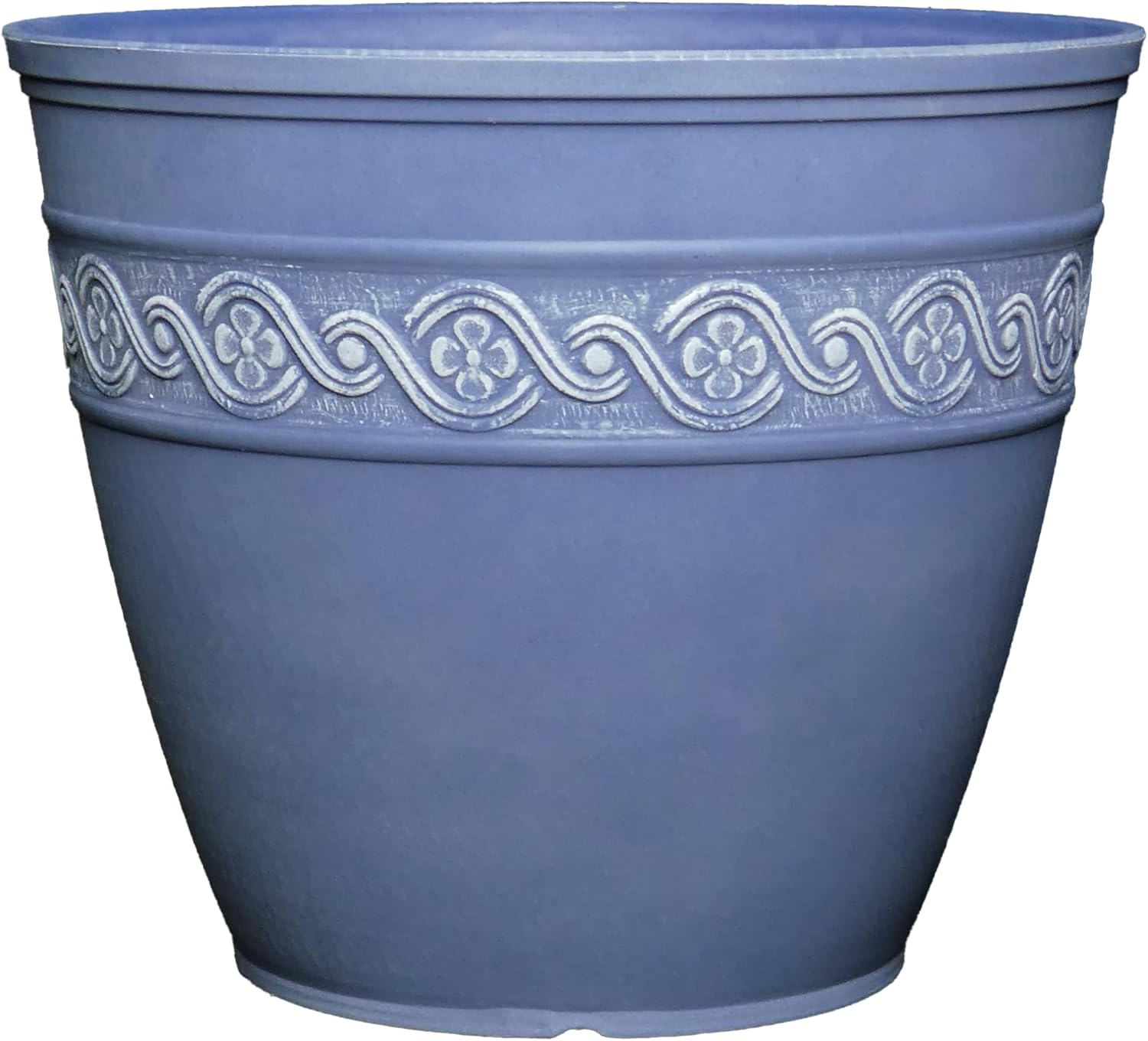 GROWSCAPE Corinthian Round Planter Pot w/Drainage Holes, 8" Desert Tan