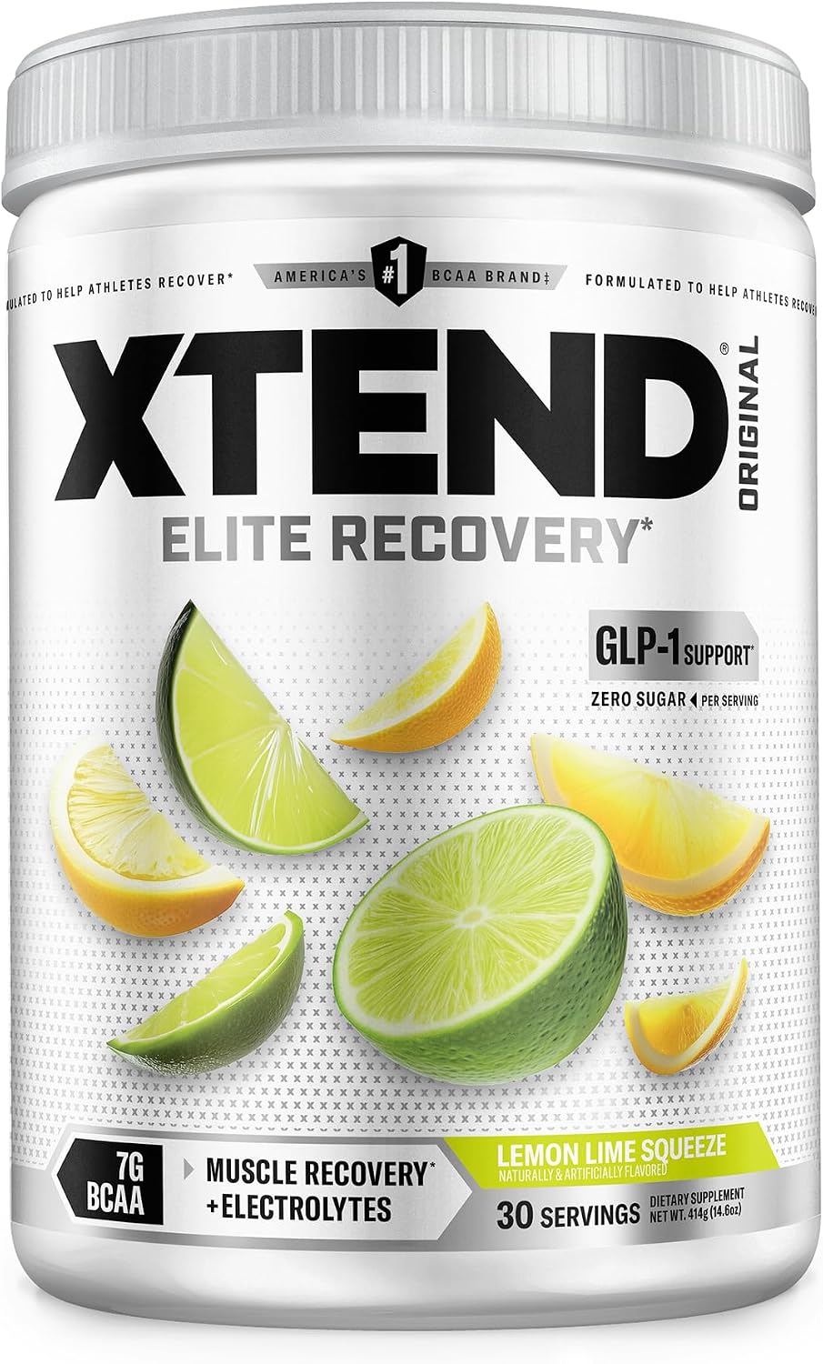 Xtend Original BCAA Powder, 7g BCAAs and 2.5g L-Glutamine for Muscle Recovery Hydration and Lean Muscle, Sugar Free Intra and Post Workout Drink with Electrolytes, Watermelon Explosion, 30 Servings
