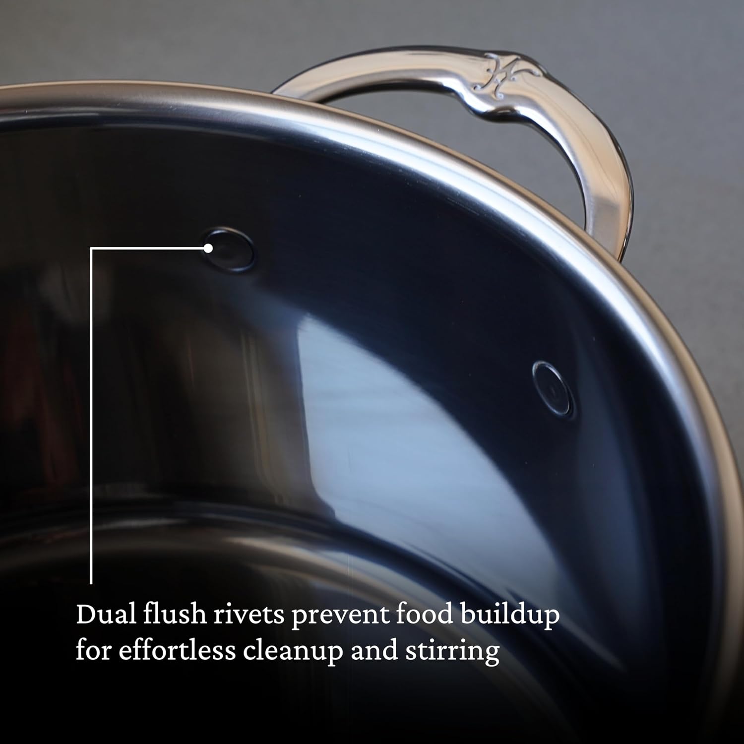 Hestan NanoBond Molecular Titanium Stock Pot with Lid, 8-Quart - PFAS-Free Stainless Steel, 4x Stronger, 1050°F Oven Safe, Induction Compatible
