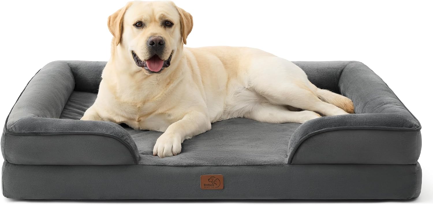 Bedsure Orthopedic Dog Beds Large Sized Dog with Removable Washable Cover
