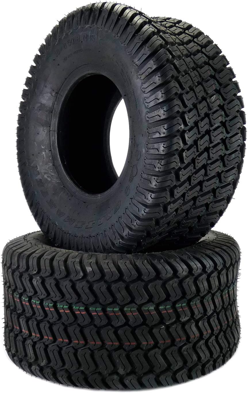 Antego 18x8.50-8 ATW-003 Lawn Mower Turf Tire Only 4 Ply, Set of 2