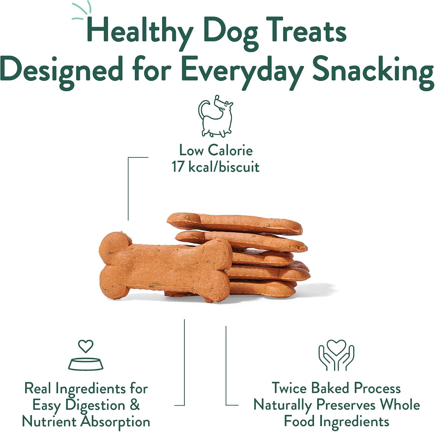 Portland Pet Food Dog Treats Variety, Healthy, Grain-Free Biscuits, 3 Pack