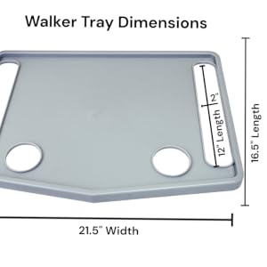 molded walker tray
