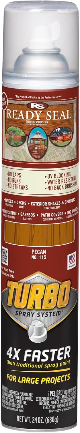 Ready Seal 7966104 5 gal Pail Exterior Wood Stain & Sealer, Light Oak