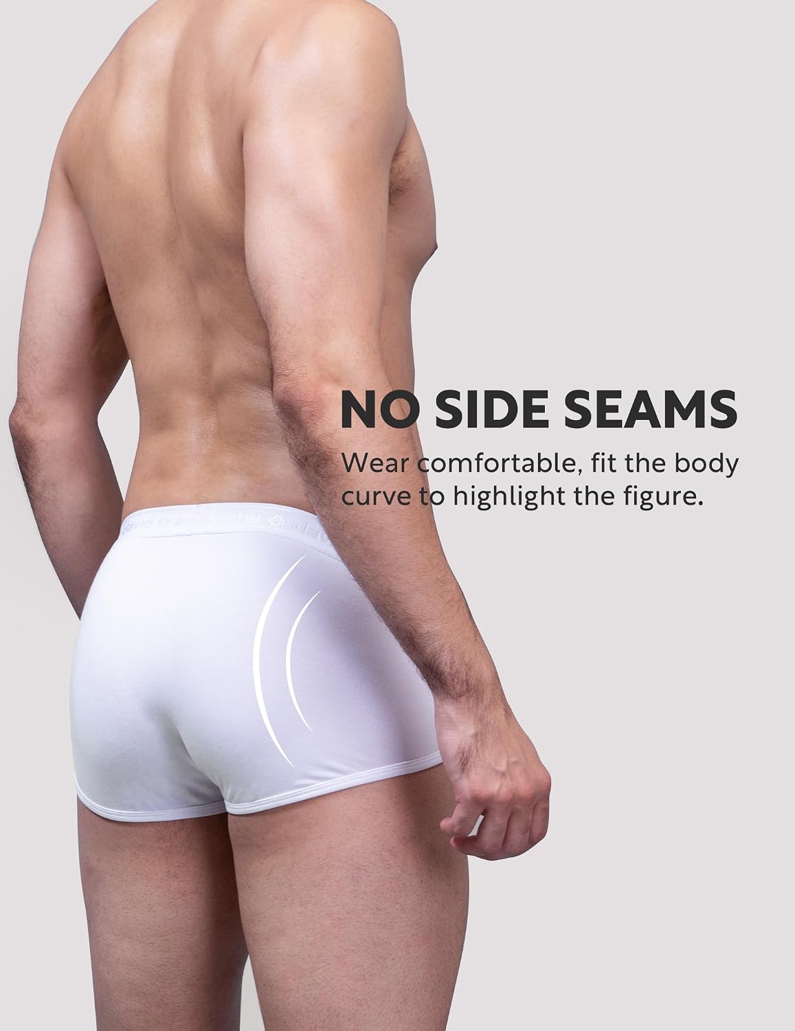 DAVID ARCHY Men's Soft Modal Dual Pouch Support Briefs 4 or 7 Pack | Breathable moisture-wicking fabric offers flexible elastic waistbands, chafe-free design for daily active movement.