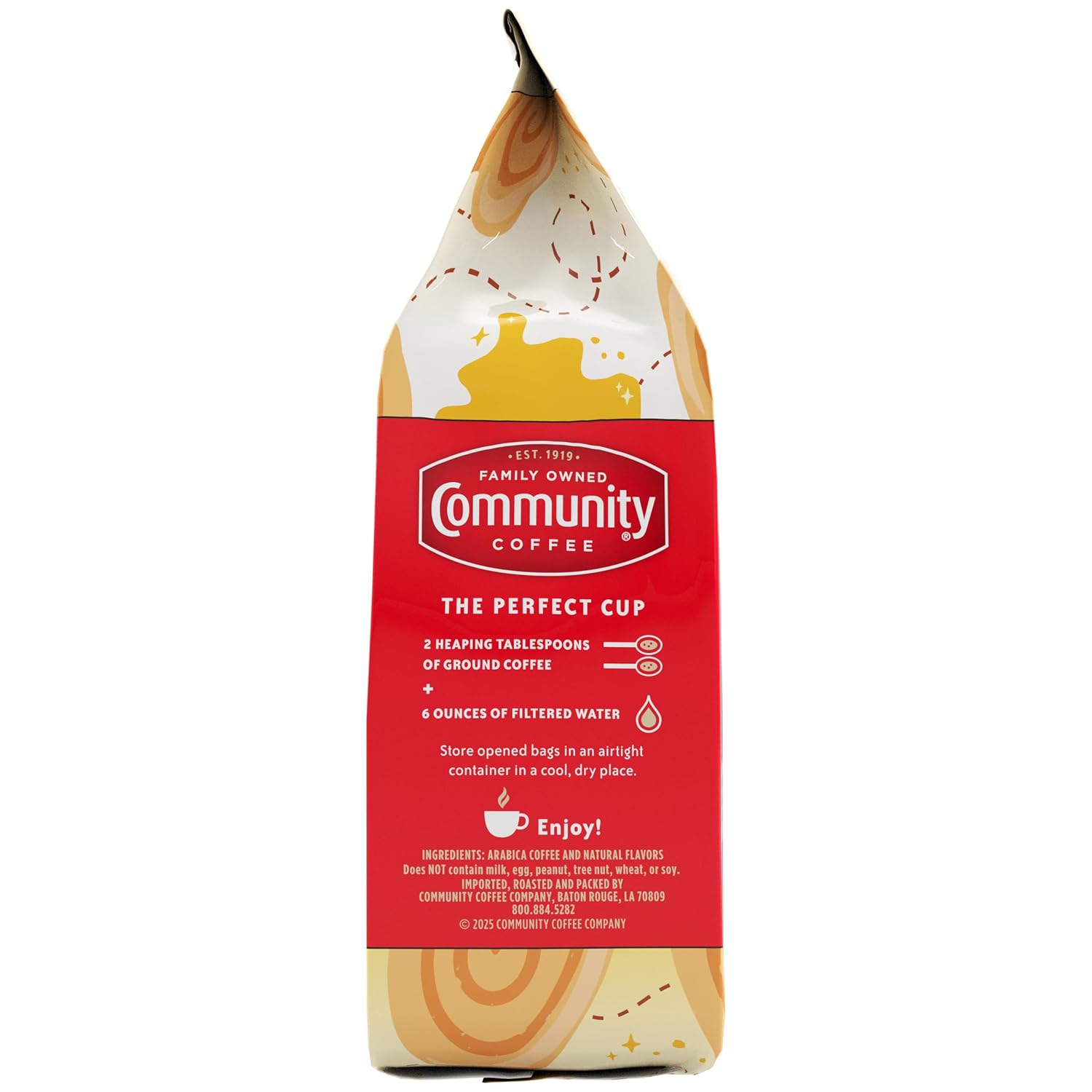 Community Coffee Caramel Cookie Butter Flavored 12 Ounces, Medium Roast Ground Coffee, 12 Ounce Bag (Pack of 1)