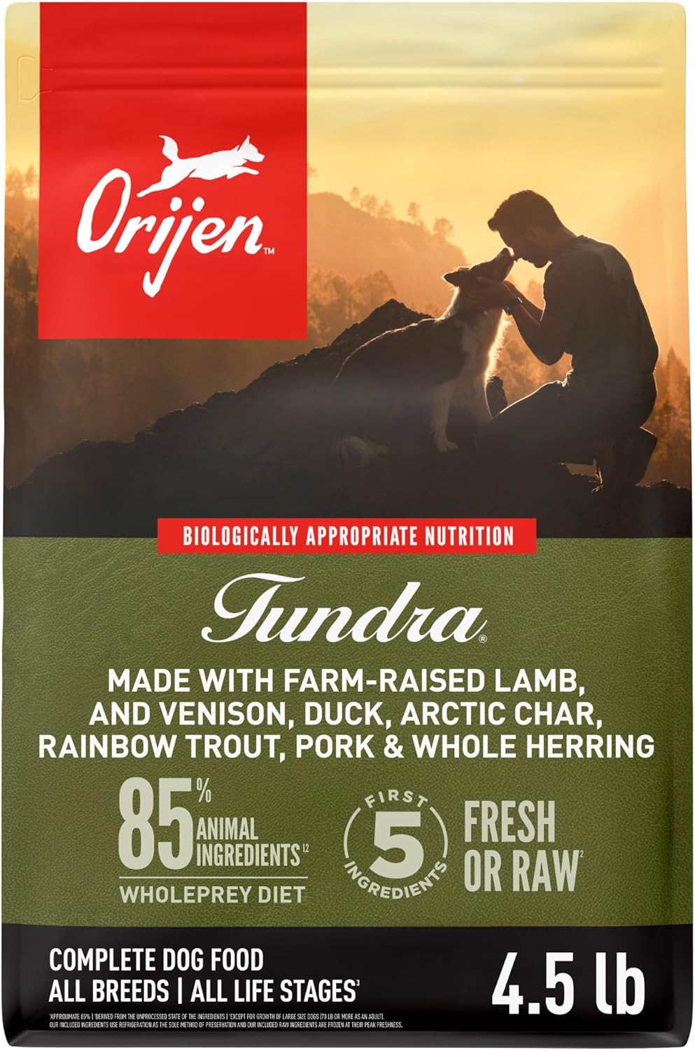 ORIJEN Grain Free WHOLEPREY Dry Dog Food Original Recipe 13lb. Bag | WHOLEPREY Ingredients, Grain Free, Made in the USA, Skin & Coat, Global Quality Ingredients