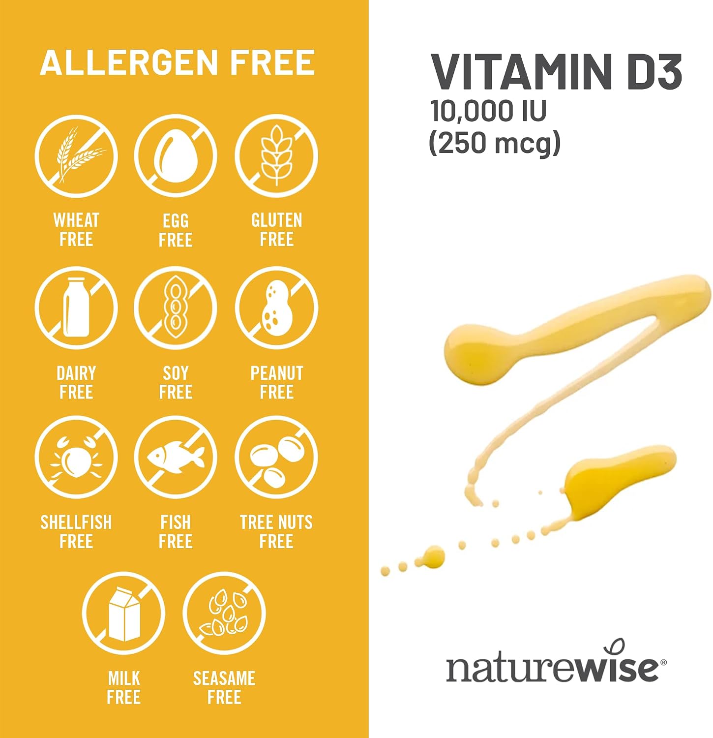 NatureWise Vitamin D3 5000IU Supplement, Immune Support, 360 Mini Softgels