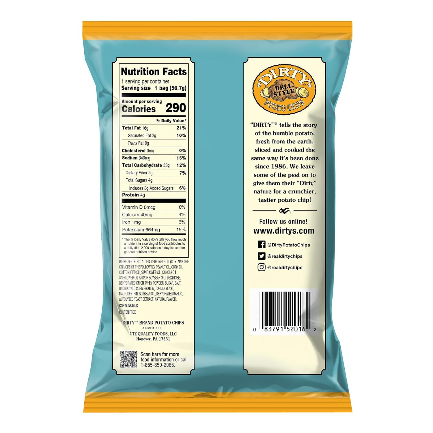 Dirty Chips Jalapeno Heat, 2-Ounce (Pack of 25)