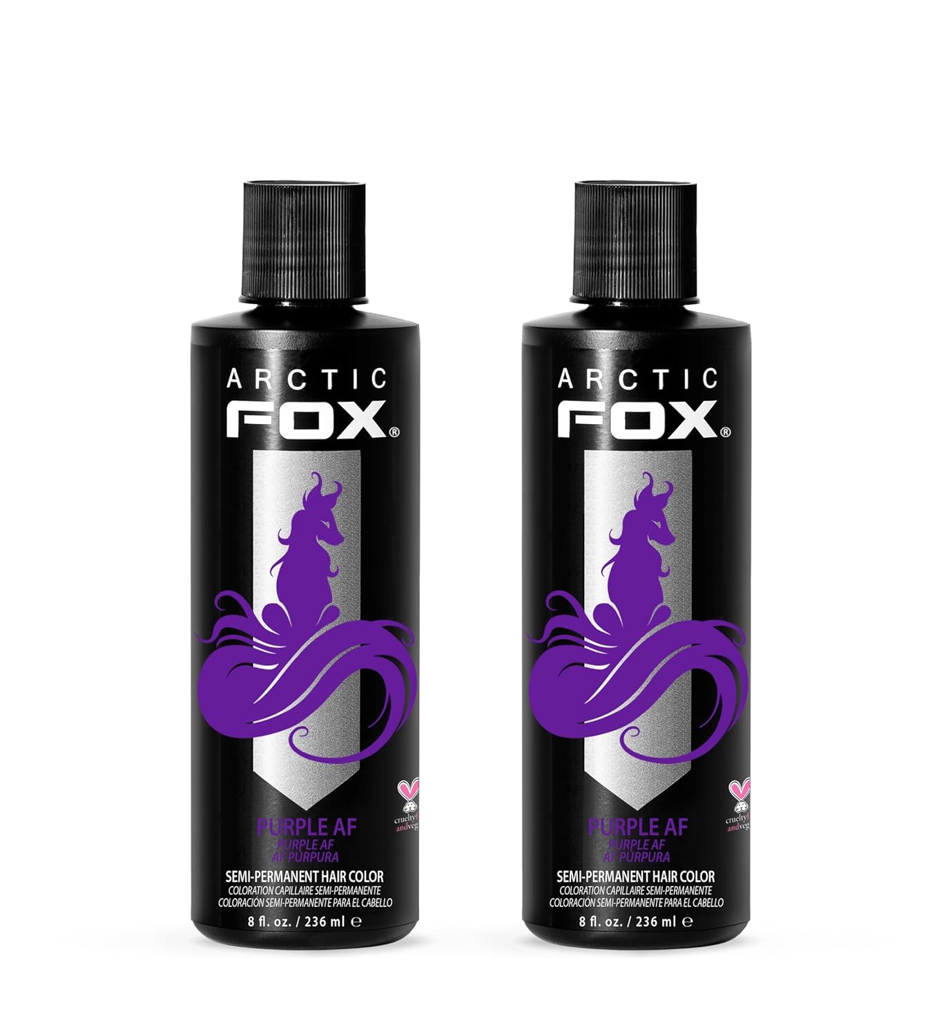 ARCTIC FOX Virgin Pink Semi-Permanent Hair Color - Vegan - 4 fl oz | Vivid and Vibrant, Cruelty Free, Ammonia Free, Peroxide Free, , Cream Formula