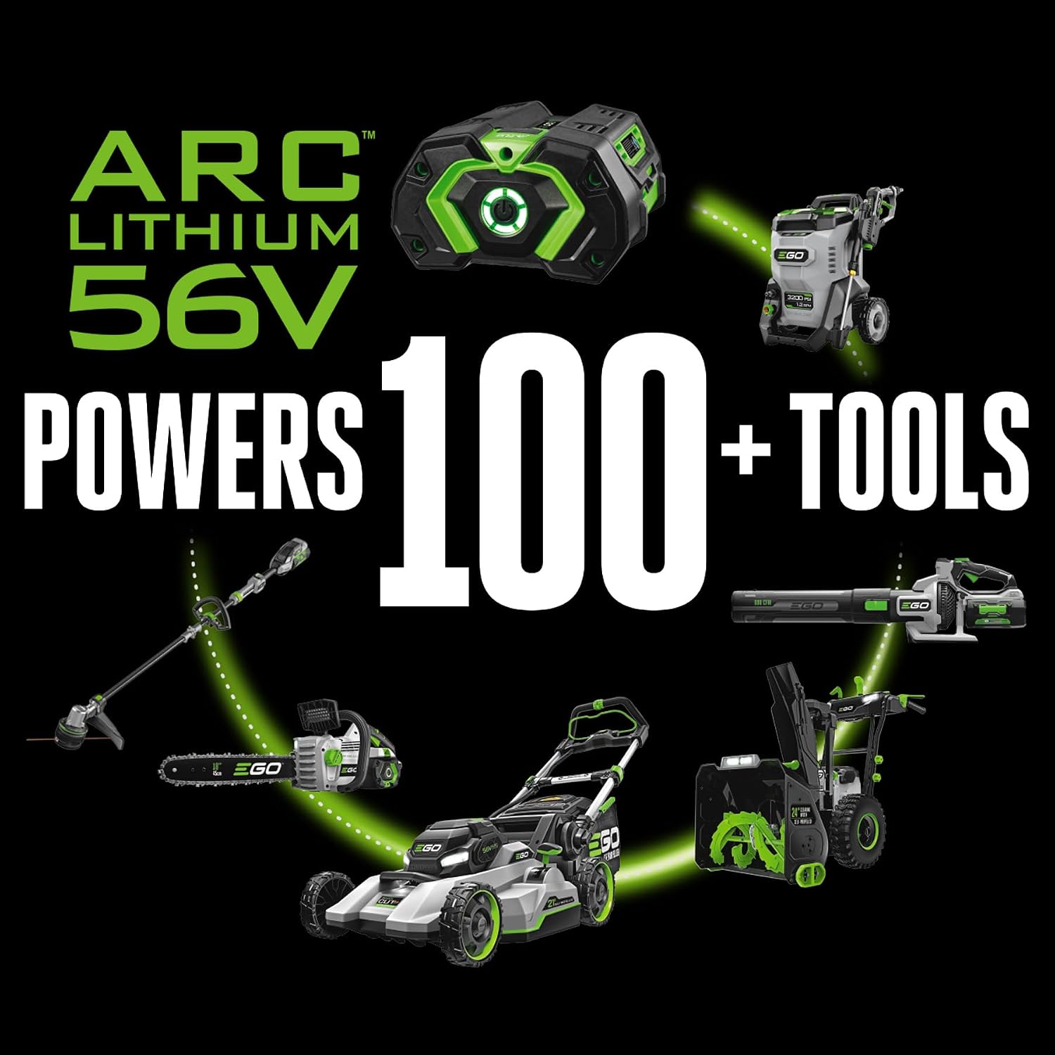 EGO POWER+ Cordless Electric Leaf Blower, 530 CFM, With Battery - LB5302