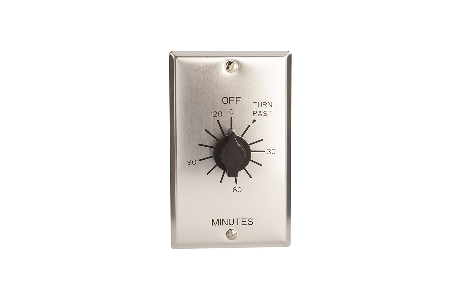 C Series Commercial Style Spring Wound Auto Off In-Wall Time Switch, 2 Hours Timer Length, SPST Switch Type