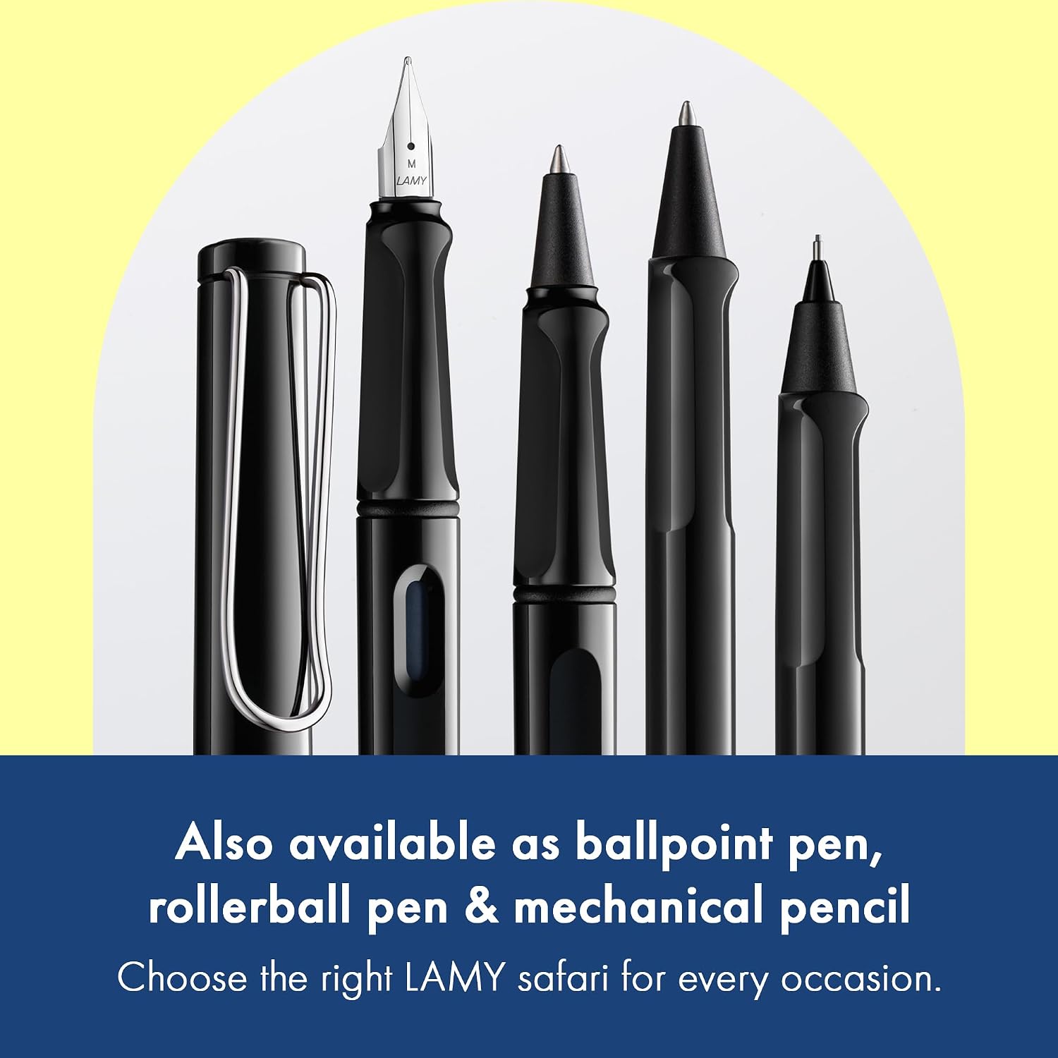 LAMY safari umbra - Fountain Pen with ergonomic grip & polished steel nib in size F - ideal for any Writing & Calligraphy - including LAMY T 10 blue cartridge - Right-Handed
