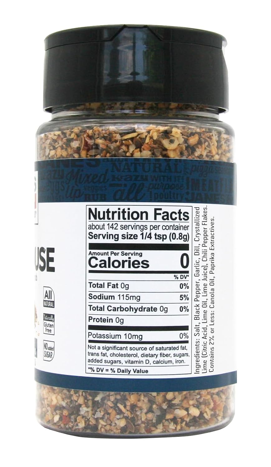Jane's Krazy Seasonings Mixed-Up Steakhouse Seasoning, 4 Ounce