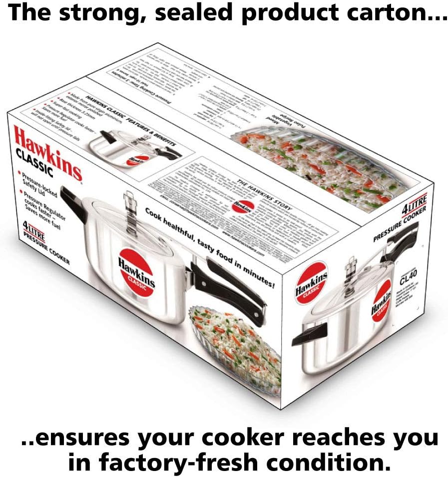 Hawkins Classic Aluminum 6.5 Litre Pressure Cooker