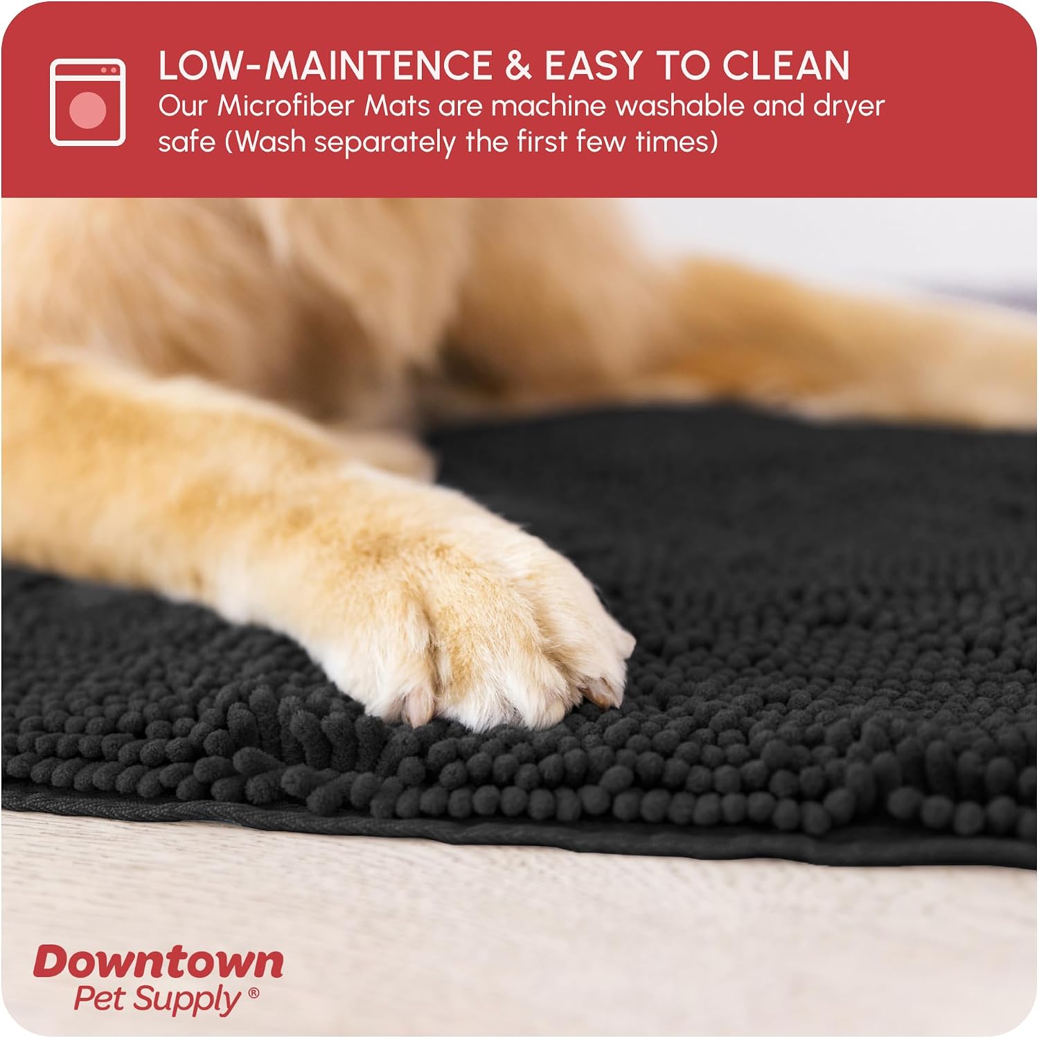 Dog Mud Mat, 31" x 20" Sage – Thick Microfiber Entry Rug for Snow, Mud & Salt – Absorbent, Quick-Dry, Washer-Safe & Non-Slip, Medium