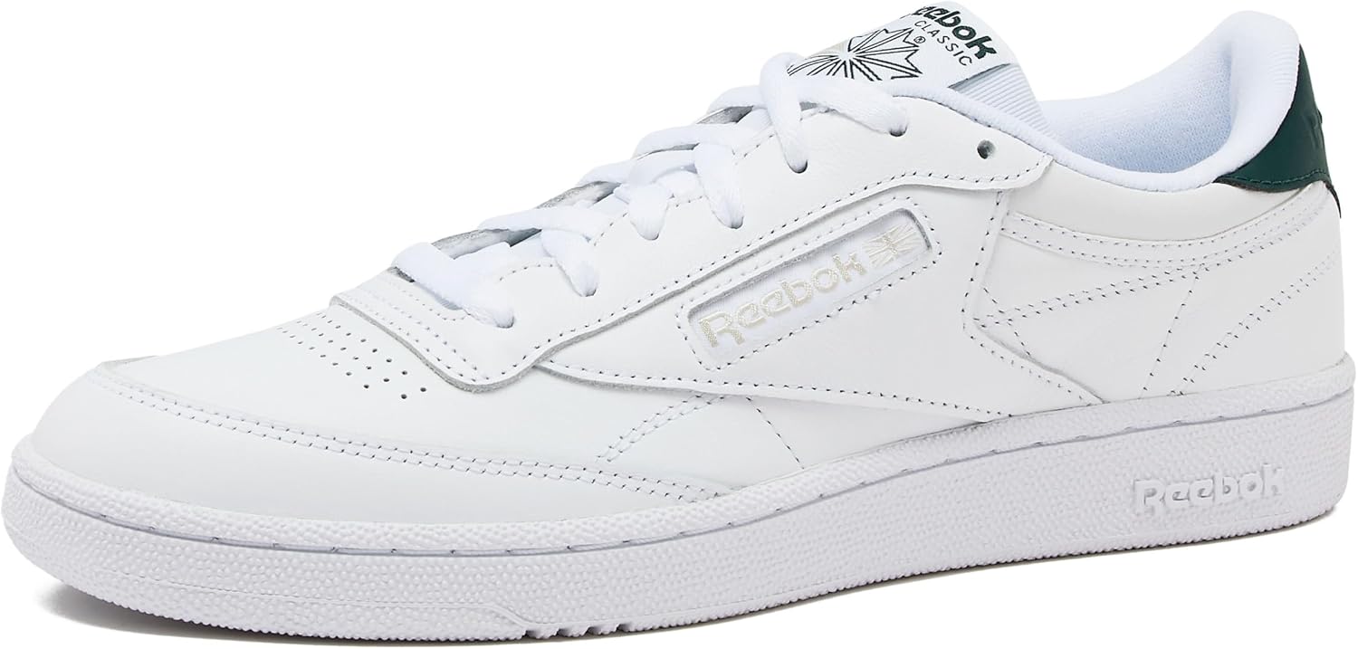 Reebok Club C 85 Mens Tennis Shoes, Casual Fashion White Sneakers for Men