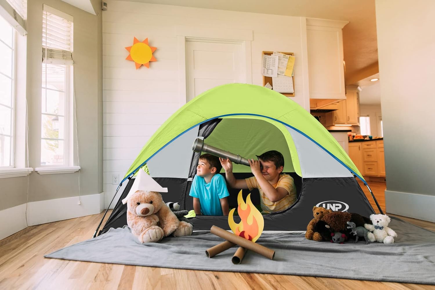 Camping Tent 2-4 Person, Waterproof Windproof Tent with Rainfly Easy Set up-Portable Dome Tents for Camping…