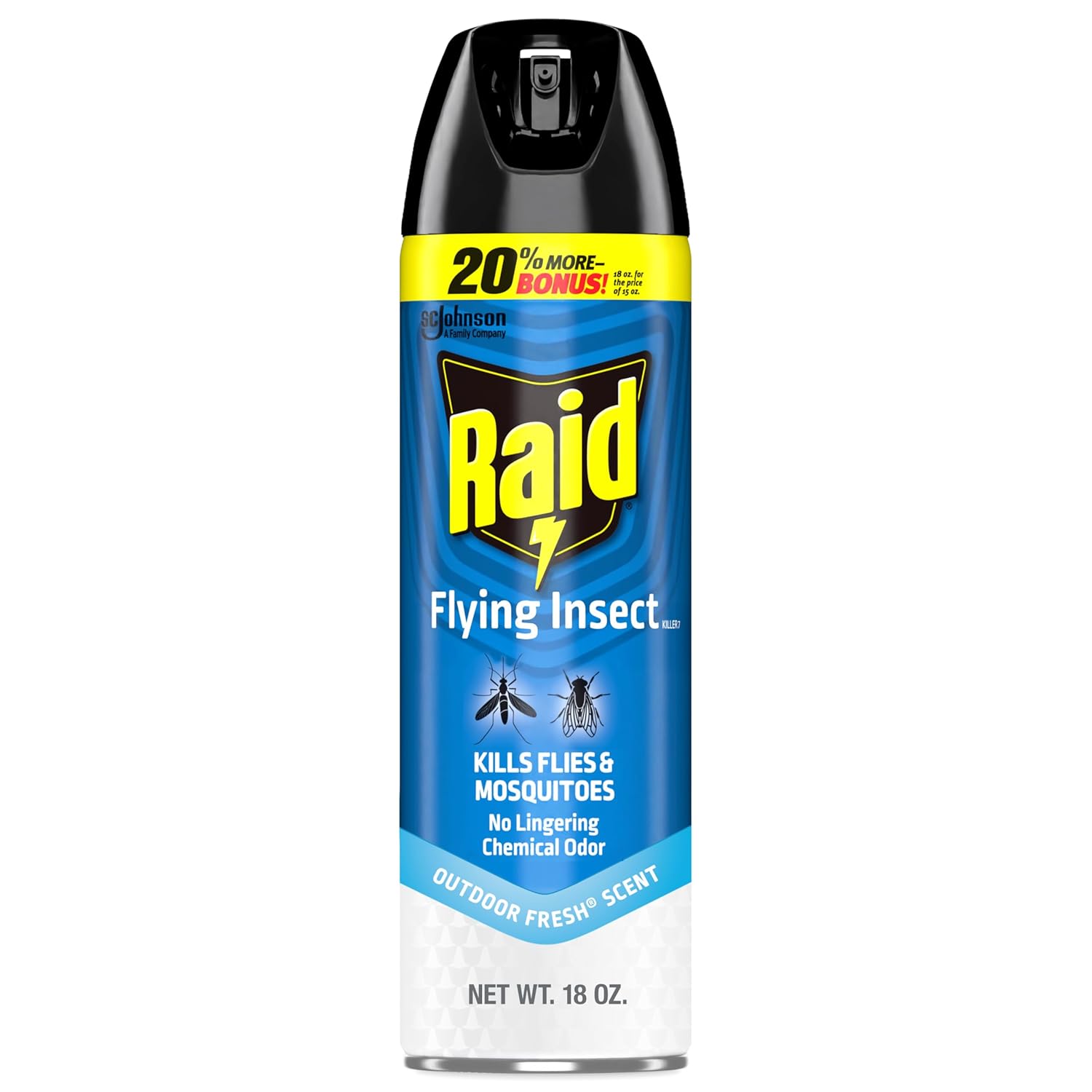 Raid Flying Insect Killer 7, Bug Spray, Insecticide Spray for Indoors & Outdoors, 18 oz