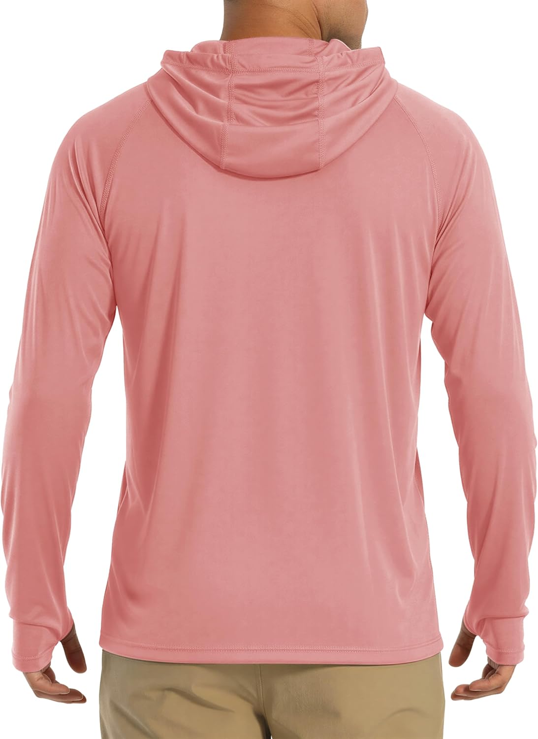 MAGCOMSEN Men's Hooded UPF 50+ Sun Protection T Shirts Long Sleeve Athletic Fishing Shirts Rash Guards