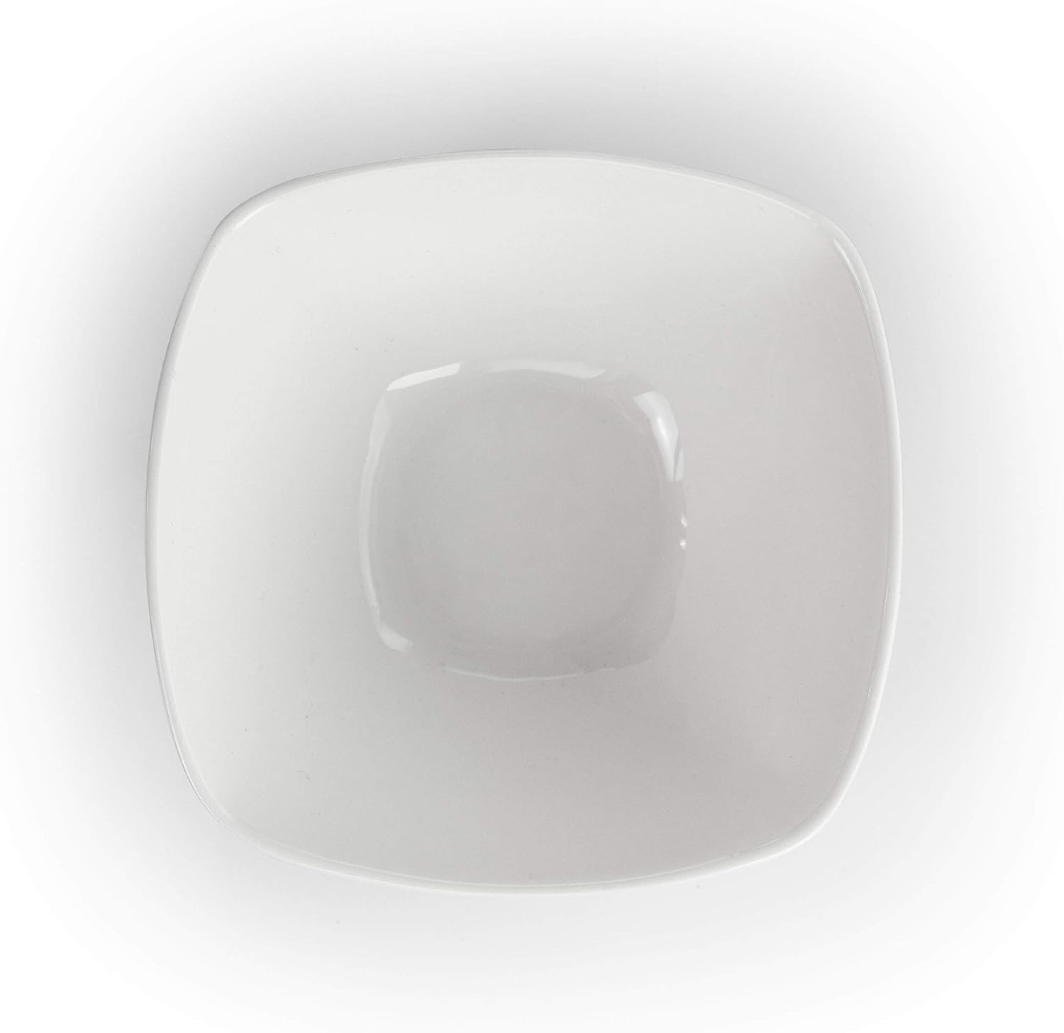 Elama Cara 16 Piece Round Porcelain Dinnerware Set in White