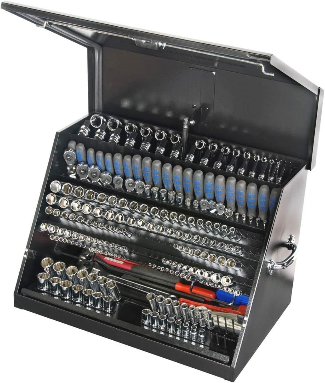 Montezuma ME300B 30-Inch Portable TRIANGLE Toolbox, Black