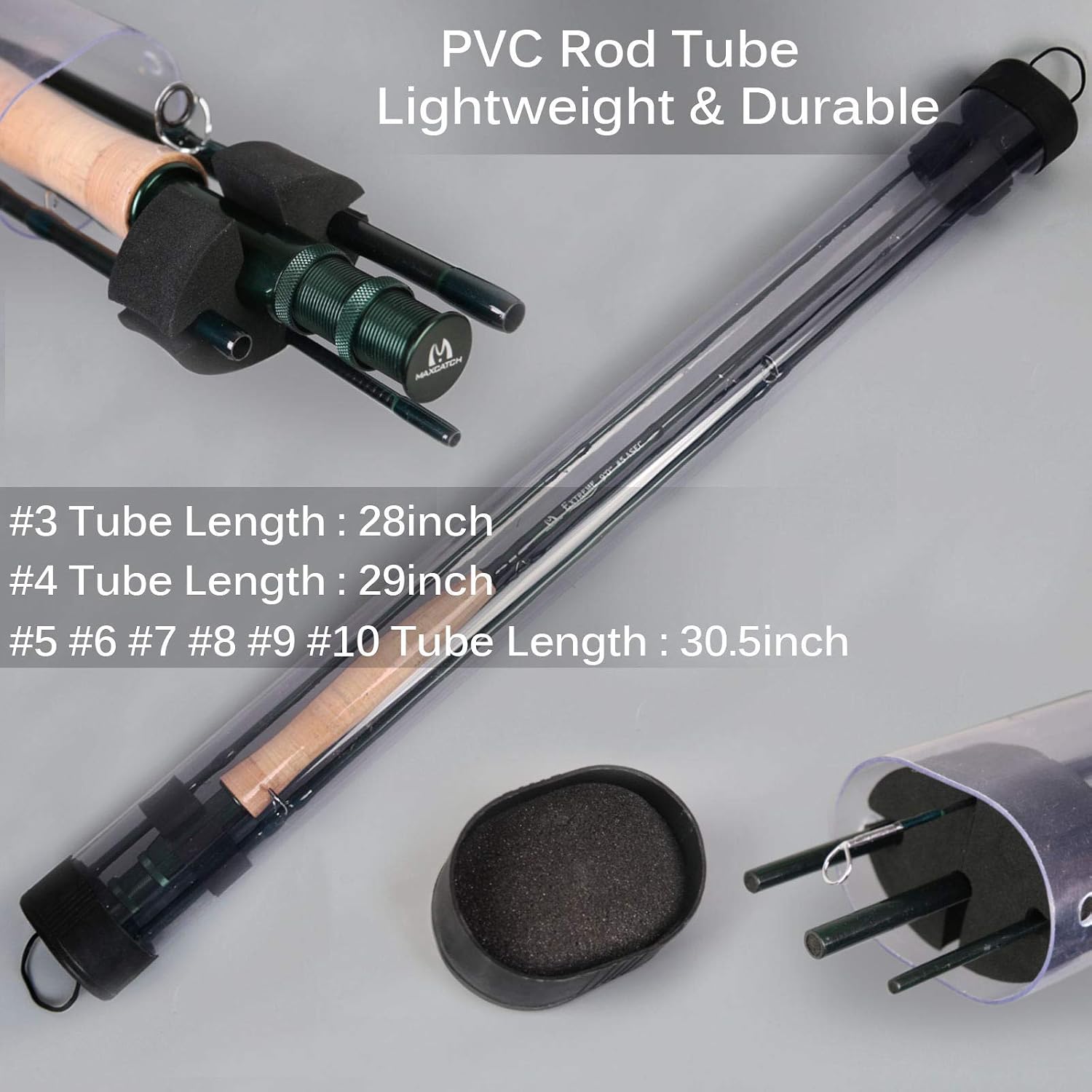 M MAXIMUMCATCH Maxcatch Extreme Graphite Fly Fishing Rod 4-Piece 9 Feet with IM6 Carbon Blank, Hard Chromed Guides, A Cork Grip (Size:3/4/5/6/7/8/10wt)
