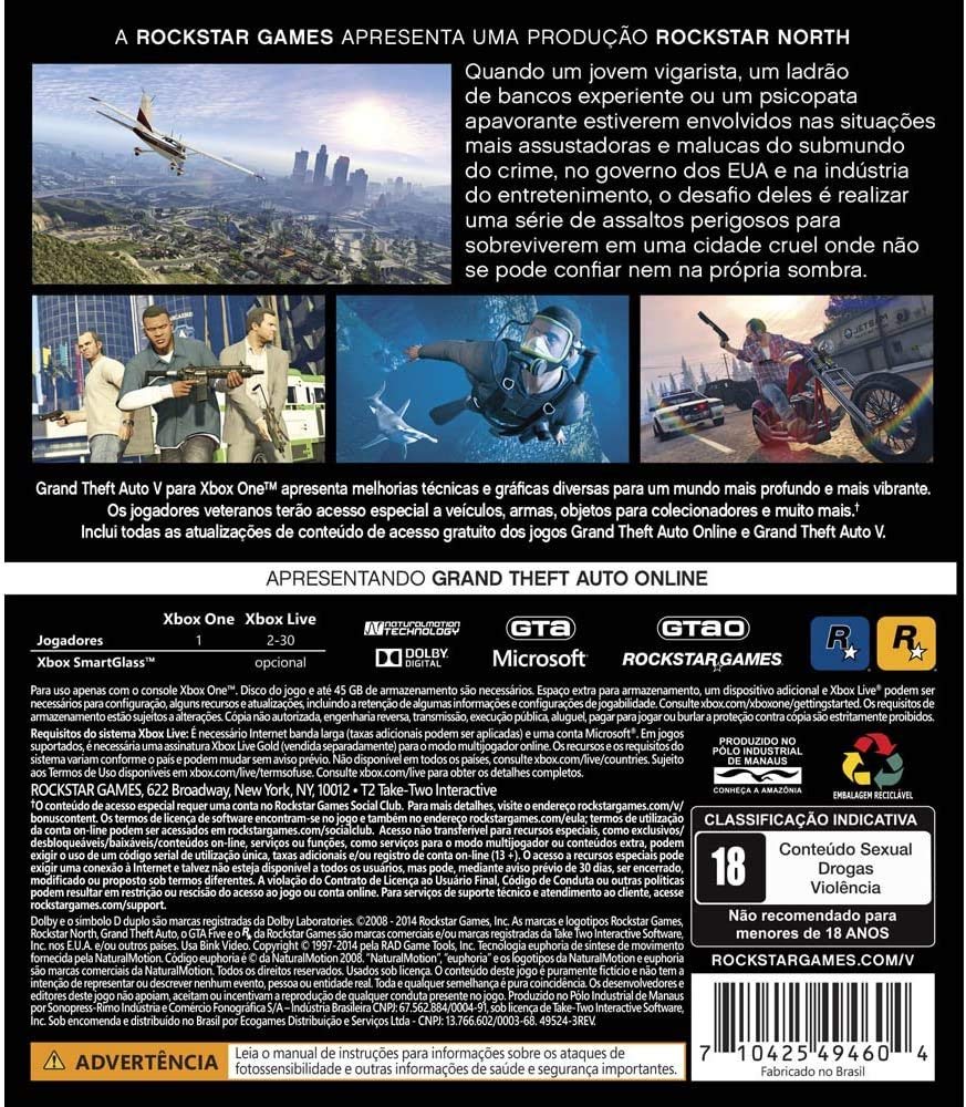 Grand theft Auto V Premium (Xbox)