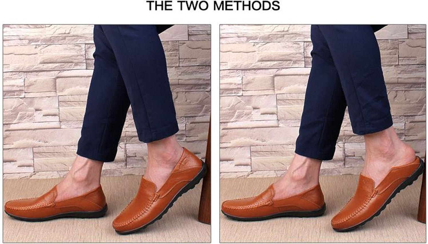 Go Tour Men's Premium Genuine Leather Casual Slip on Loafers Breathable Driving Shoes Fashion Slipper