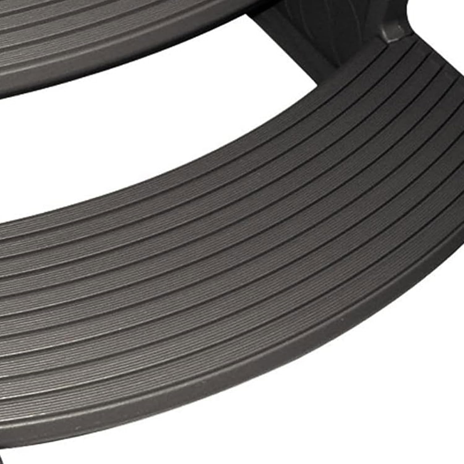 Confer Plastics Resin Multi Purpose Outdoor Non Slip Portable Spa and Hot Tub Handi-Step Deck Patio Steps Accessories, Charcoal Grey